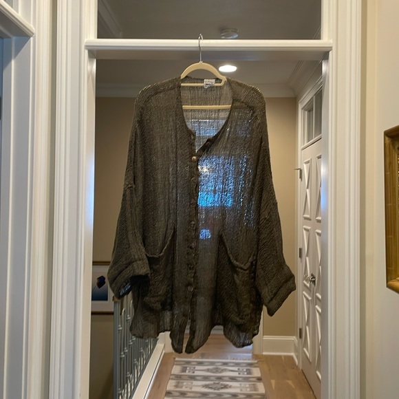 La Bottega Di Brunella open weave cardigan